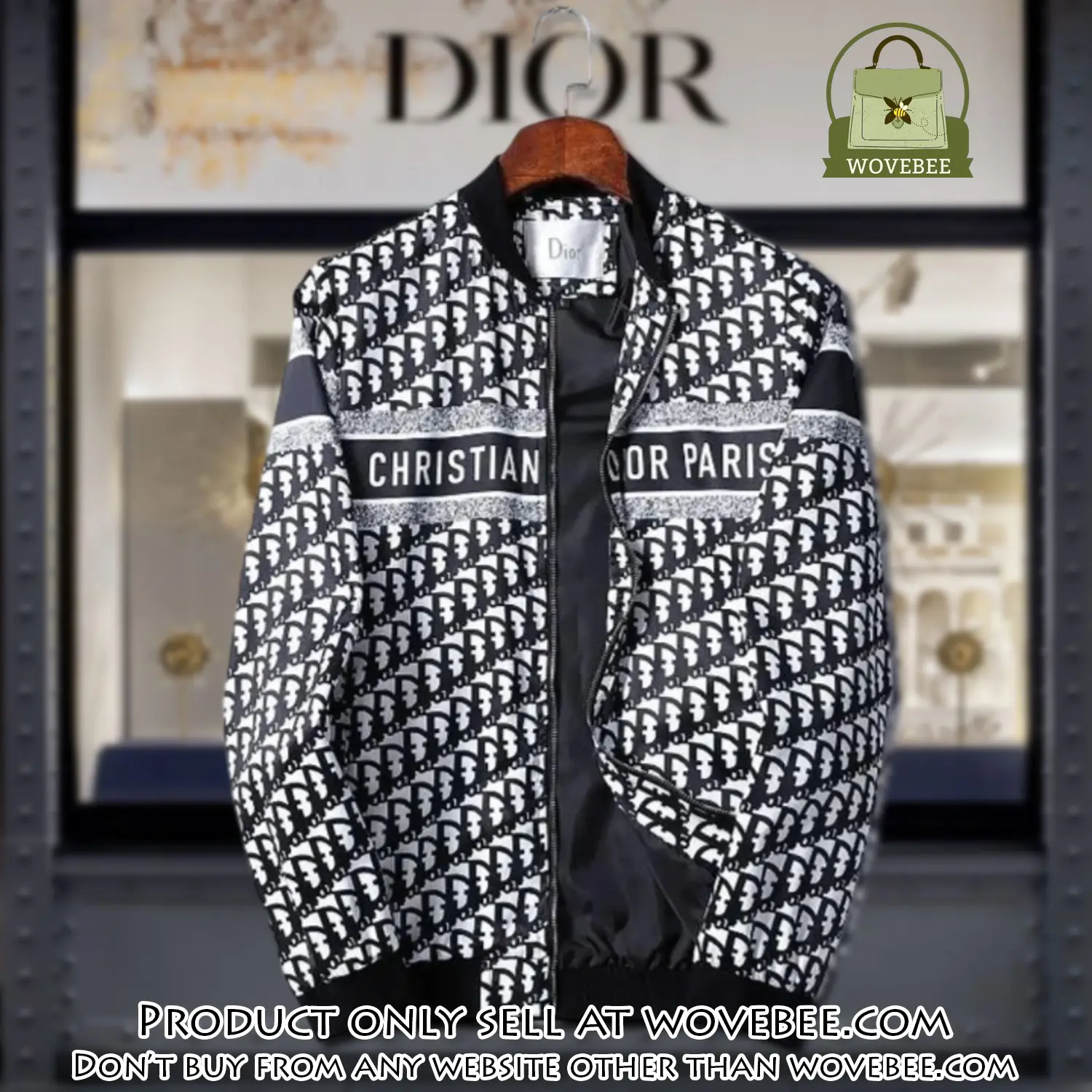 Dior luxury brand varsity zipper jacket vst1068 wvb1317157